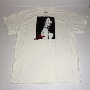 Selena Quintanilla Official Graphic T-Shirt White Large Men
